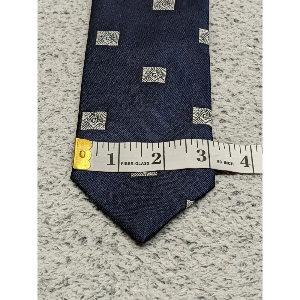 Vtg Free Masons Masonic Tie 3